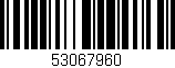 Código de barras (EAN, GTIN, SKU, ISBN): '53067960'