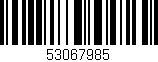 Código de barras (EAN, GTIN, SKU, ISBN): '53067985'