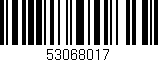 Código de barras (EAN, GTIN, SKU, ISBN): '53068017'