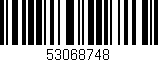 Código de barras (EAN, GTIN, SKU, ISBN): '53068748'