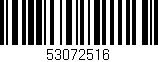 Código de barras (EAN, GTIN, SKU, ISBN): '53072516'