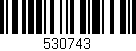 Código de barras (EAN, GTIN, SKU, ISBN): '530743'