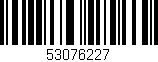 Código de barras (EAN, GTIN, SKU, ISBN): '53076227'