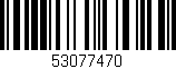 Código de barras (EAN, GTIN, SKU, ISBN): '53077470'