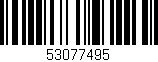 Código de barras (EAN, GTIN, SKU, ISBN): '53077495'