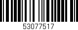 Código de barras (EAN, GTIN, SKU, ISBN): '53077517'
