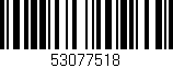 Código de barras (EAN, GTIN, SKU, ISBN): '53077518'