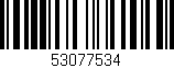 Código de barras (EAN, GTIN, SKU, ISBN): '53077534'