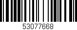 Código de barras (EAN, GTIN, SKU, ISBN): '53077668'