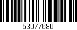Código de barras (EAN, GTIN, SKU, ISBN): '53077680'