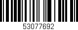 Código de barras (EAN, GTIN, SKU, ISBN): '53077692'