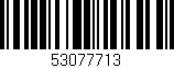 Código de barras (EAN, GTIN, SKU, ISBN): '53077713'