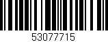 Código de barras (EAN, GTIN, SKU, ISBN): '53077715'