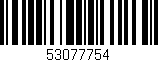 Código de barras (EAN, GTIN, SKU, ISBN): '53077754'