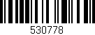 Código de barras (EAN, GTIN, SKU, ISBN): '530778'