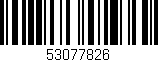 Código de barras (EAN, GTIN, SKU, ISBN): '53077826'