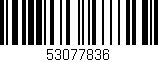 Código de barras (EAN, GTIN, SKU, ISBN): '53077836'