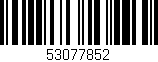 Código de barras (EAN, GTIN, SKU, ISBN): '53077852'