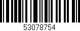 Código de barras (EAN, GTIN, SKU, ISBN): '53078754'