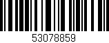 Código de barras (EAN, GTIN, SKU, ISBN): '53078859'