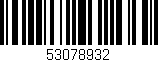 Código de barras (EAN, GTIN, SKU, ISBN): '53078932'