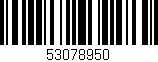 Código de barras (EAN, GTIN, SKU, ISBN): '53078950'