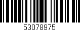 Código de barras (EAN, GTIN, SKU, ISBN): '53078975'