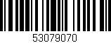 Código de barras (EAN, GTIN, SKU, ISBN): '53079070'