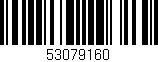 Código de barras (EAN, GTIN, SKU, ISBN): '53079160'