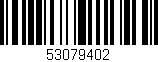 Código de barras (EAN, GTIN, SKU, ISBN): '53079402'