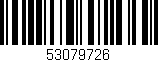 Código de barras (EAN, GTIN, SKU, ISBN): '53079726'
