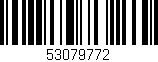 Código de barras (EAN, GTIN, SKU, ISBN): '53079772'