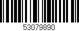 Código de barras (EAN, GTIN, SKU, ISBN): '53079890'