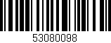 Código de barras (EAN, GTIN, SKU, ISBN): '53080098'