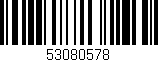 Código de barras (EAN, GTIN, SKU, ISBN): '53080578'