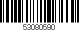 Código de barras (EAN, GTIN, SKU, ISBN): '53080590'