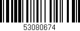 Código de barras (EAN, GTIN, SKU, ISBN): '53080674'