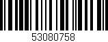 Código de barras (EAN, GTIN, SKU, ISBN): '53080758'