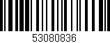 Código de barras (EAN, GTIN, SKU, ISBN): '53080836'