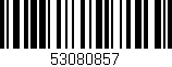 Código de barras (EAN, GTIN, SKU, ISBN): '53080857'