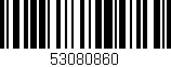 Código de barras (EAN, GTIN, SKU, ISBN): '53080860'