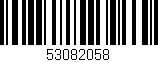 Código de barras (EAN, GTIN, SKU, ISBN): '53082058'