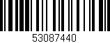 Código de barras (EAN, GTIN, SKU, ISBN): '53087440'