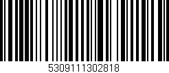 Código de barras (EAN, GTIN, SKU, ISBN): '5309111302818'