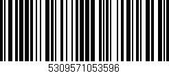 Código de barras (EAN, GTIN, SKU, ISBN): '5309571053596'