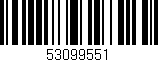 Código de barras (EAN, GTIN, SKU, ISBN): '53099551'