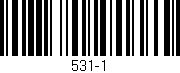 Código de barras (EAN, GTIN, SKU, ISBN): '531-1'