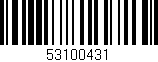 Código de barras (EAN, GTIN, SKU, ISBN): '53100431'