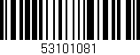 Código de barras (EAN, GTIN, SKU, ISBN): '53101081'