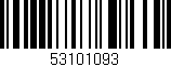 Código de barras (EAN, GTIN, SKU, ISBN): '53101093'
